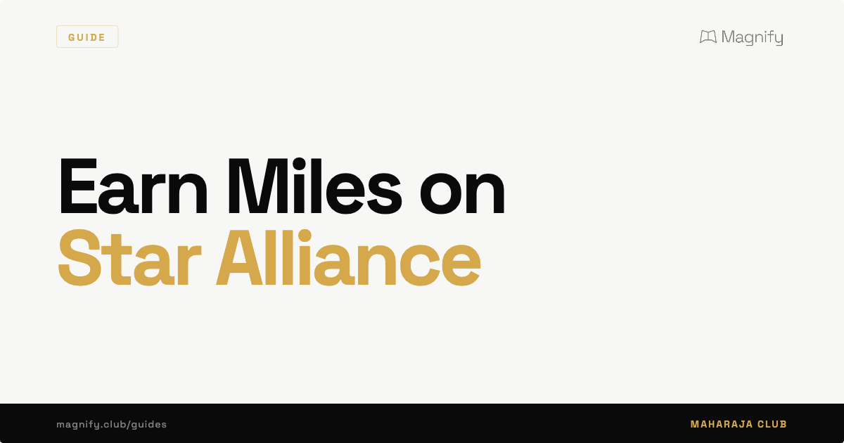 Earning Maharaja Club Miles on Star Alliance Flights (Every Airline, Every Class)