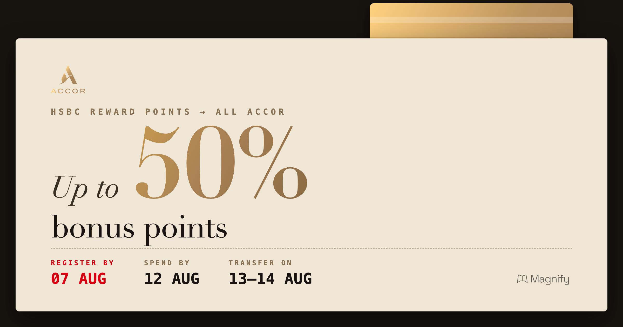 HSBC Accor Transfer Bonus: Up to 50% Extra Points, But Register by 7 August