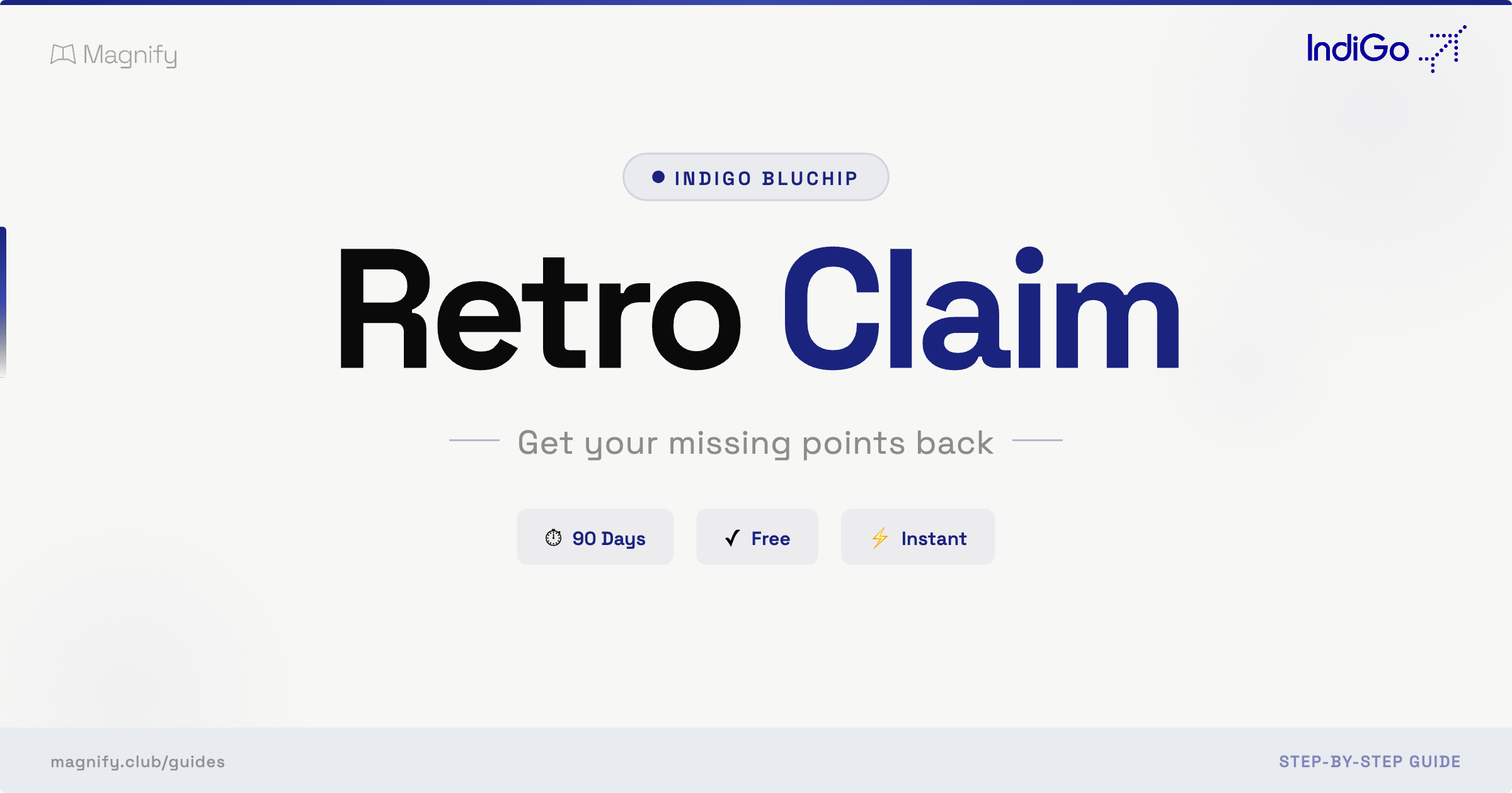 IndiGo BluChip Retro Claim: Get your missing points back
