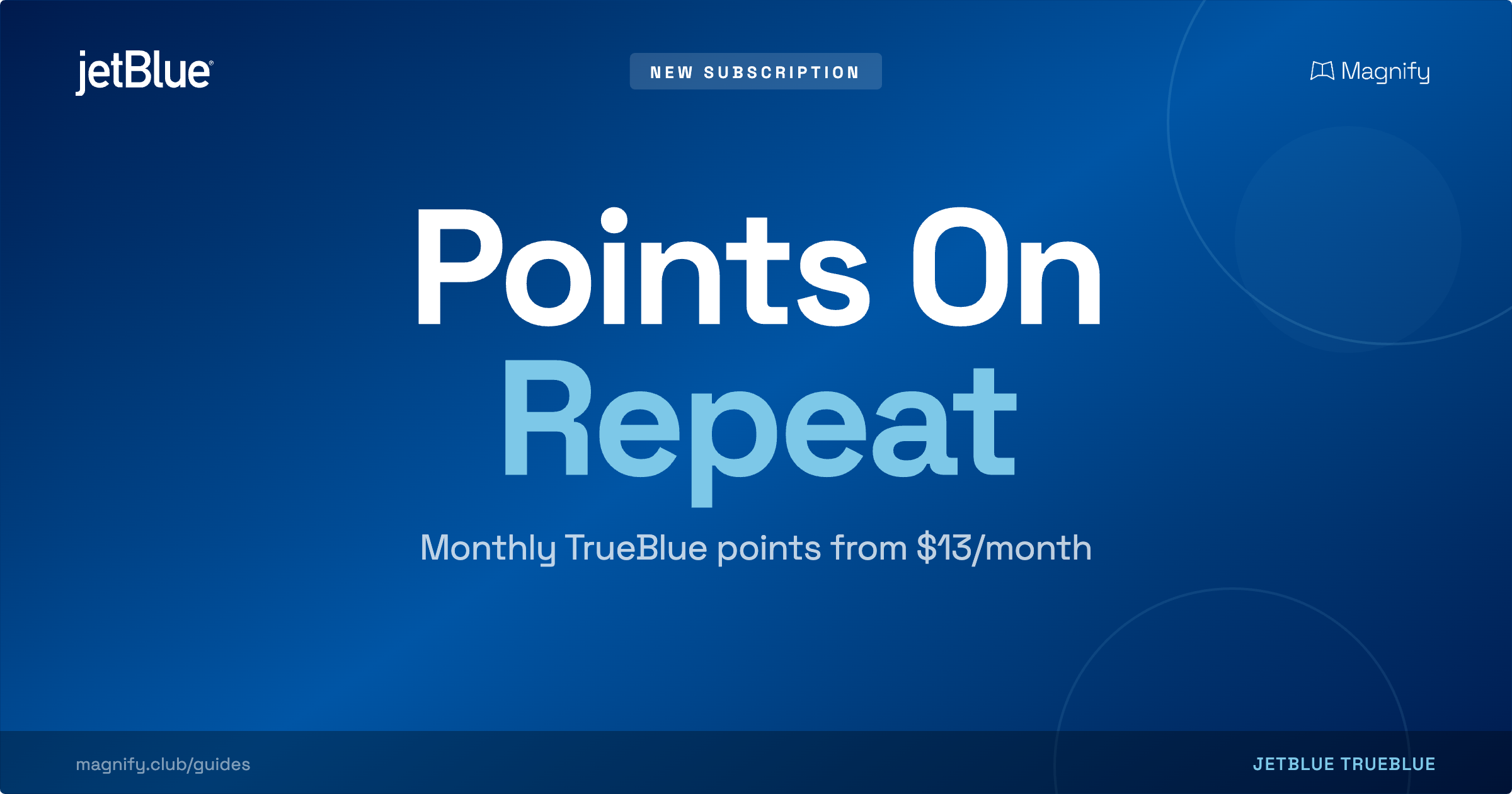 JetBlue Points On Repeat: A Monthly Points Subscription Starting at $13